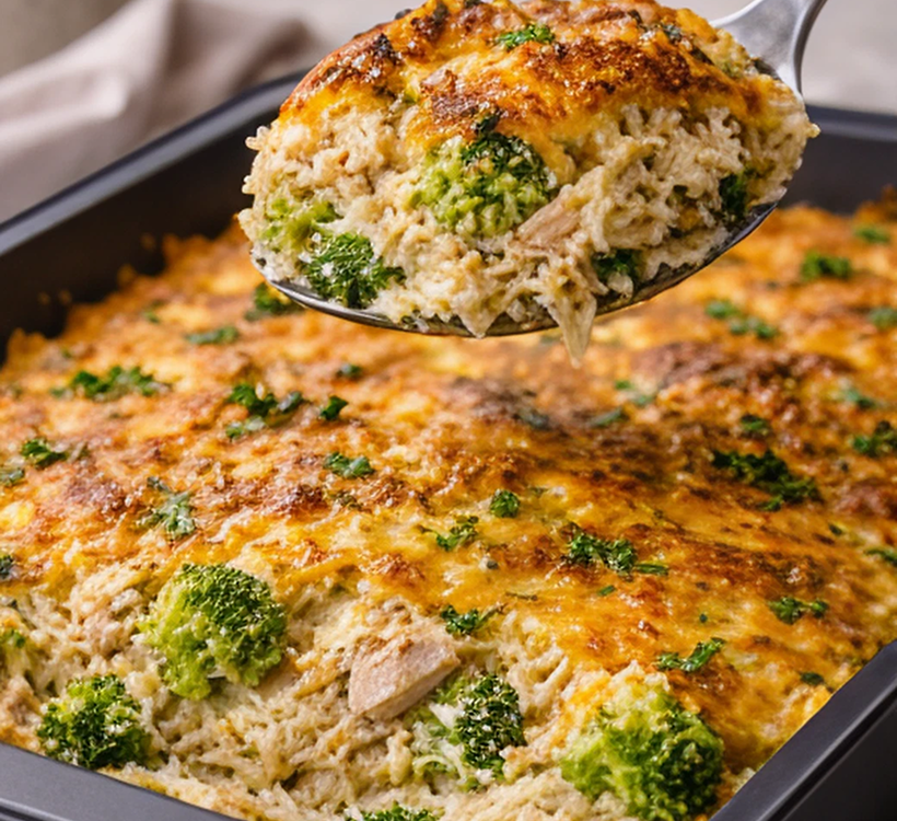 RANCH CHICKEN BROCCOLI RICE CASSEROLE