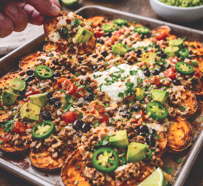 Sweet Potato Nacho Platter